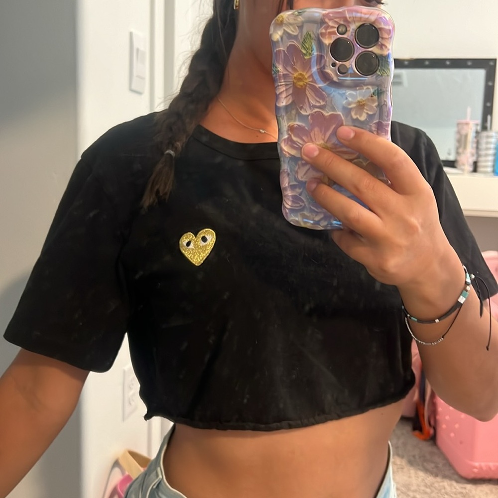 PLAY COMME des GARCONS tee cropped